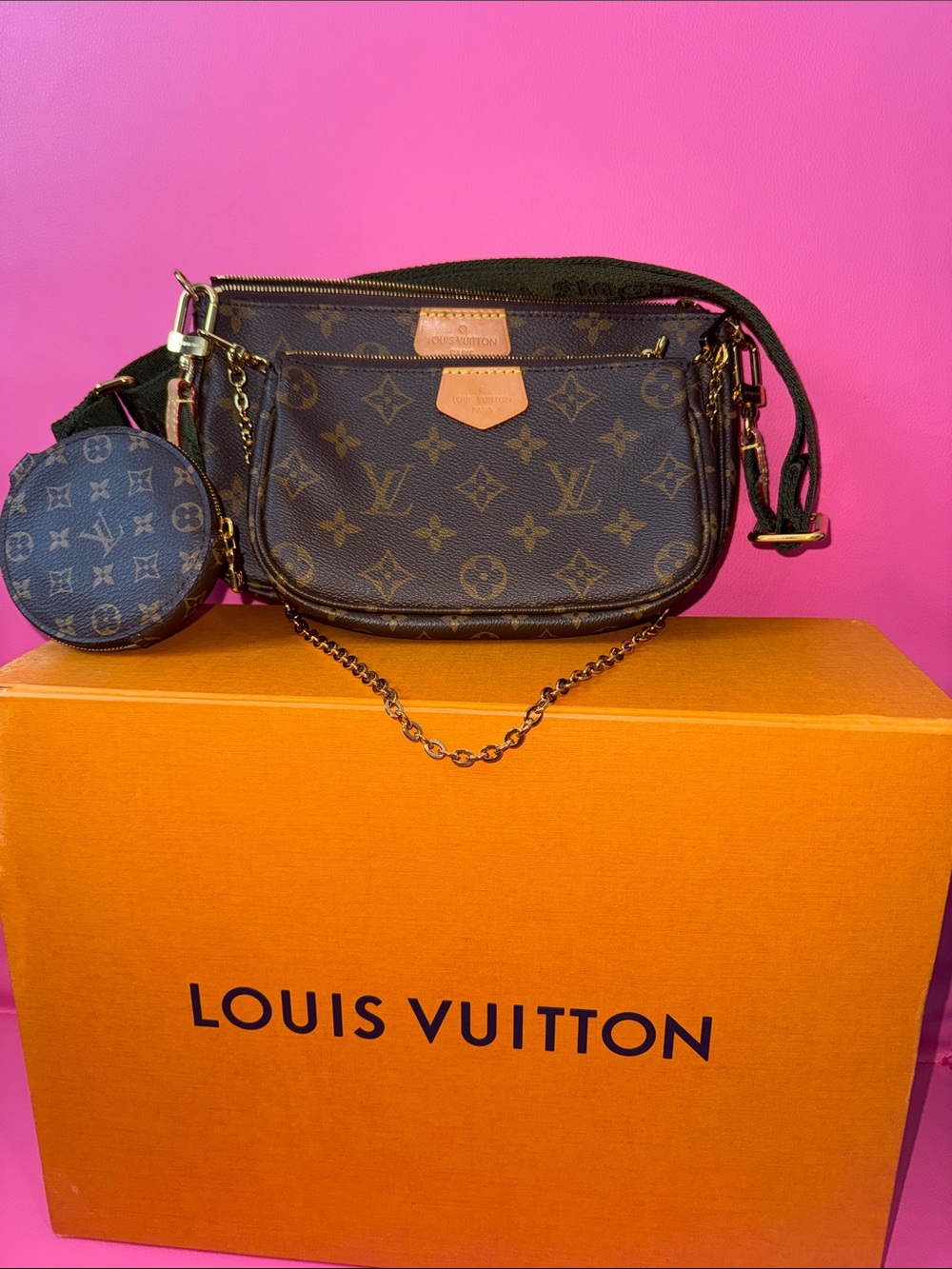 Louis Vuitton Multi Pochette Accessories MonogramCanvas- Full Set w/Receipt